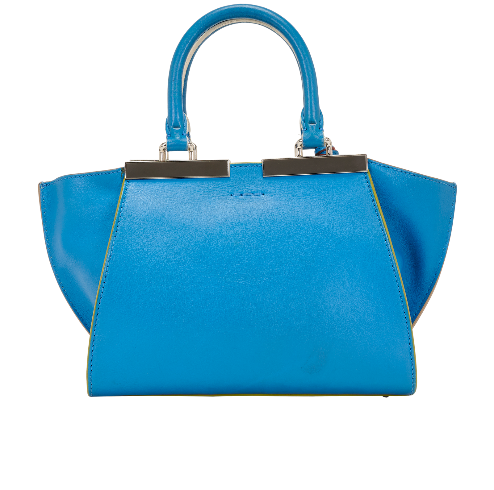 3 Jours, &pound;420, Handbags, Blue, Leather, Back view